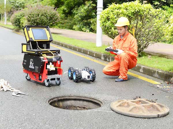 乐至管道机器人检测